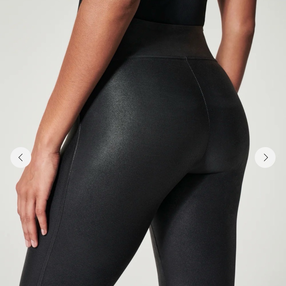 SPANX Shimmering Green/sage Leggings